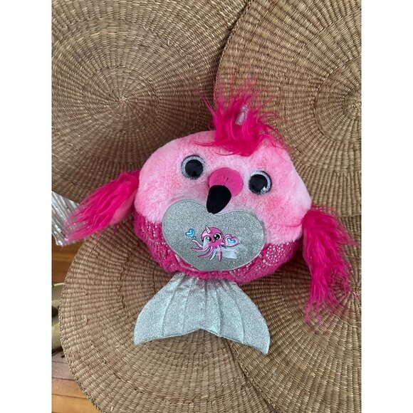 Zuru Pink bird stuffed animal - Picture 1 of 10